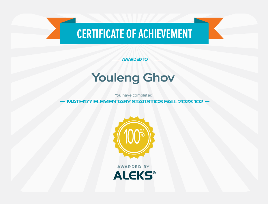 ALEKS — Elementary Statistics