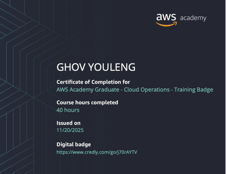 AWS Academy Cloud Operations